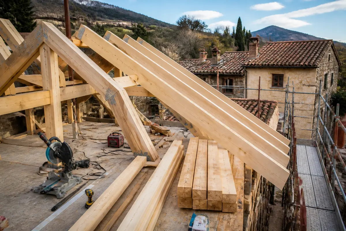 Costruzione del tetto in legno: guida completa alle fasi e materiali